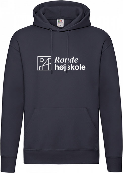 Fruit of the loom - Rønde Højskole Klassisk Hoodie - Deep Navy