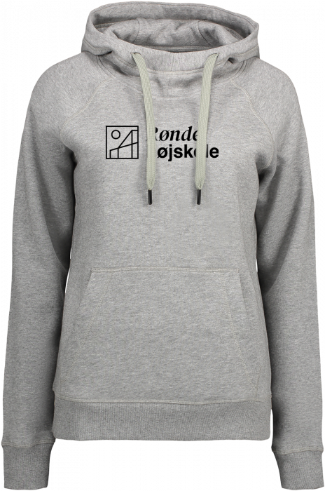 ID - Rønde Højskole Hoodie Women - Grey Melange